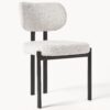 Upholstered Bouclé Dining Chair Adrien
