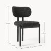 Upholstered Bouclé Dining Chair Adrien