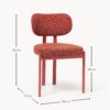Upholstered Bouclé Dining Chair Adrien