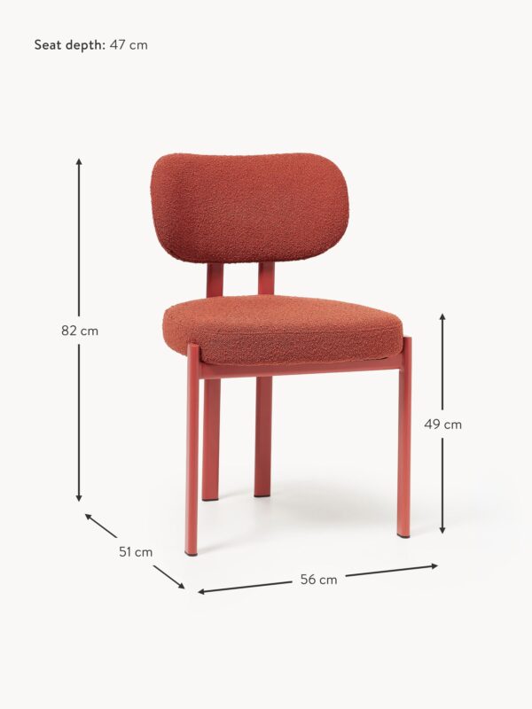 Upholstered Bouclé Dining Chair Adrien