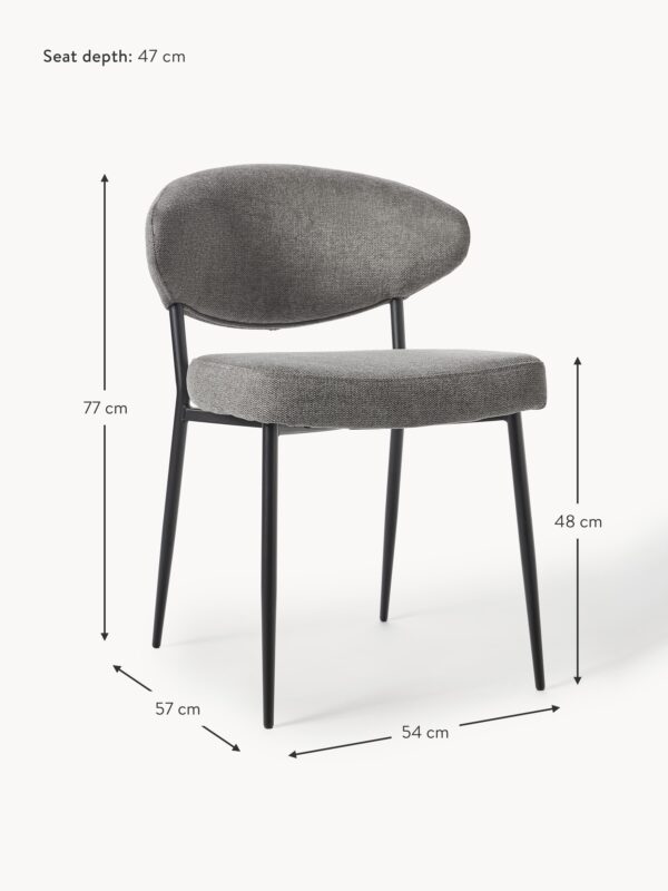 Upholstered Dining Chairs Adele, Set of 2