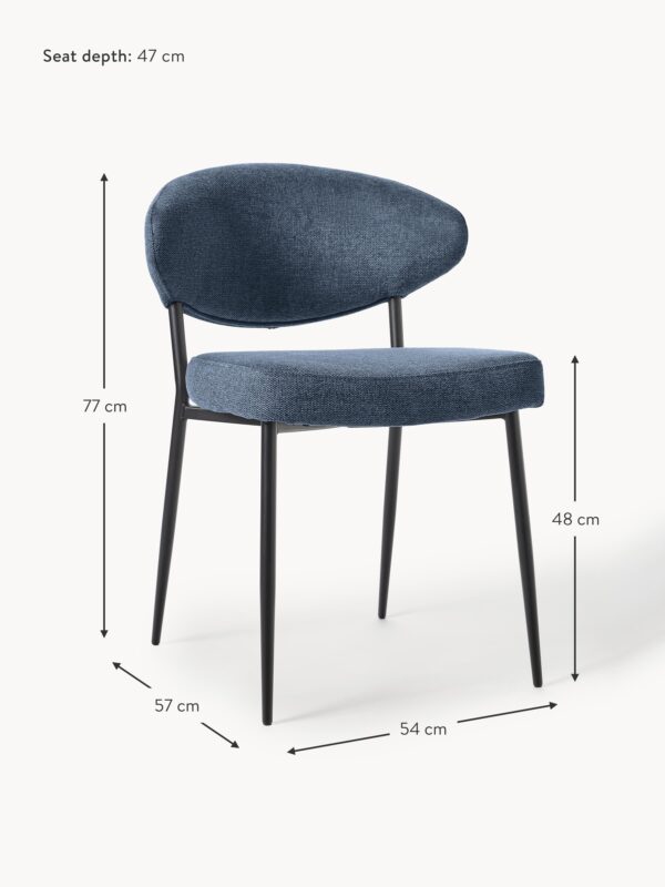 Upholstered Dining Chairs Adele, Set of 2