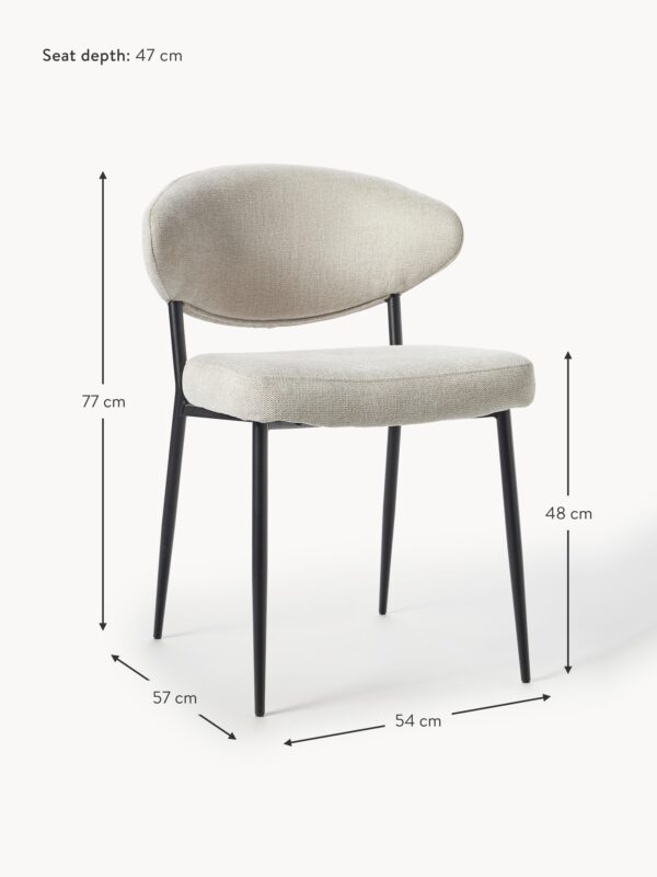 Upholstered Dining Chairs Adele, Set of 2