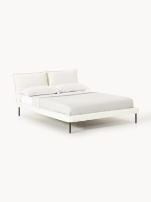 Upholstered Teddy Bouclé Bed Amelia