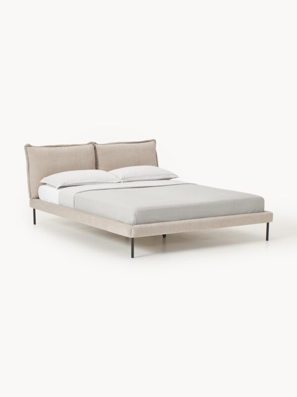 Upholstered Teddy Bouclé Bed Amelia