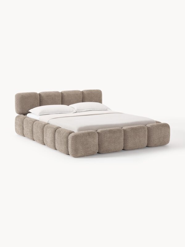 Upholstered Teddy Bouclé Bed Tayla