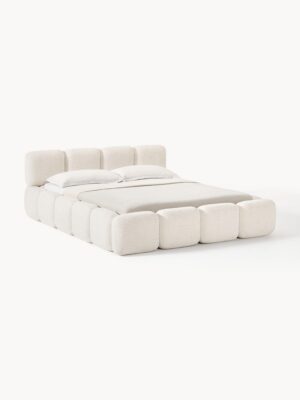 Upholstered Teddy Bouclé Bed Tayla
