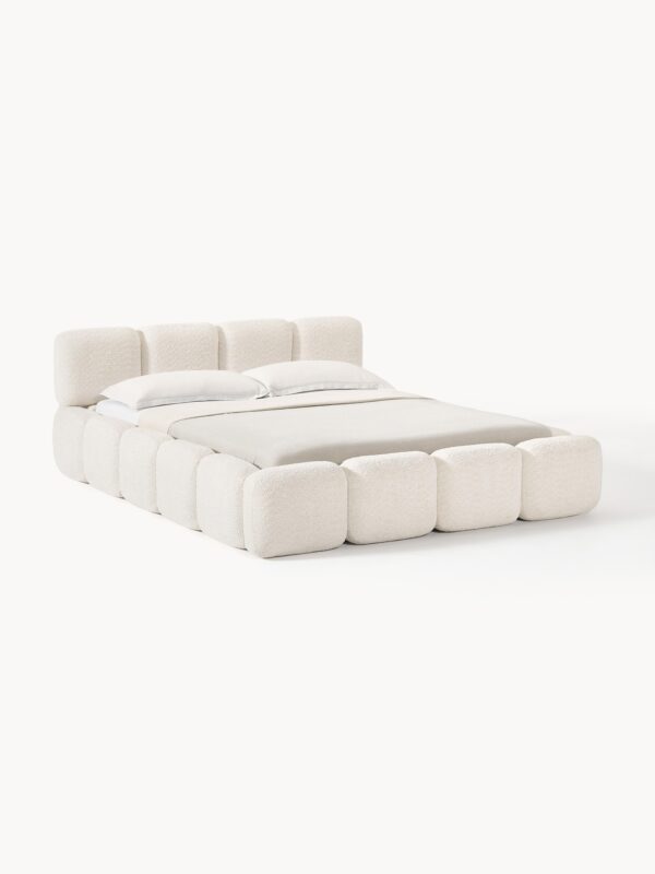 Upholstered Teddy Bouclé Bed Tayla