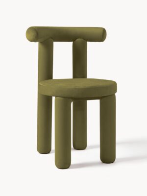 Upholstered Velvet Chair Calan