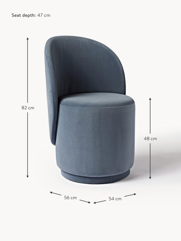 Upholstered Velvet Chair Zeyno