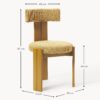 Upholstered Wooden Dining Chair Katya