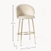 Velvet Bar Chair Luisa