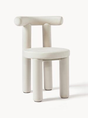 Velvet Upholstered Chair Calan