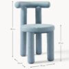 Velvet Upholstered Chair Calan
