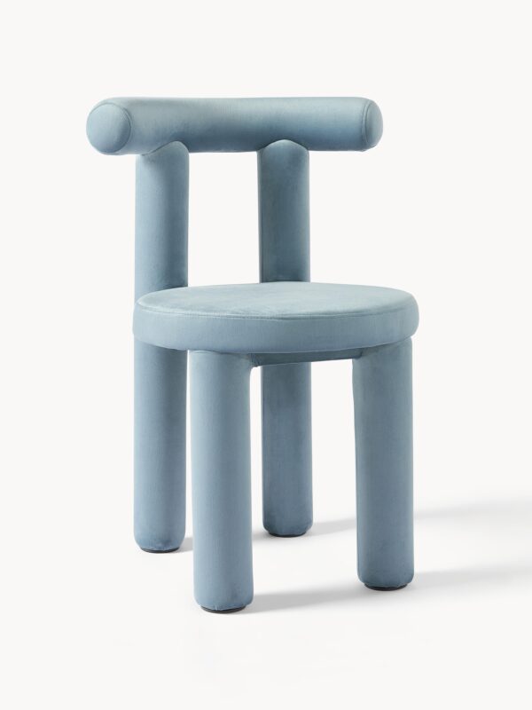 Velvet Upholstered Chair Calan