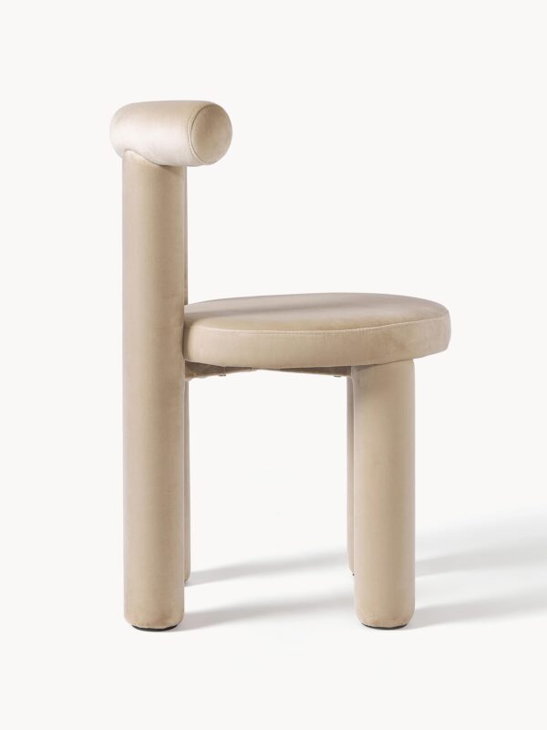 Velvet Upholstered Chair Calan
