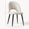 Velvet Upholstered Chair Rachel