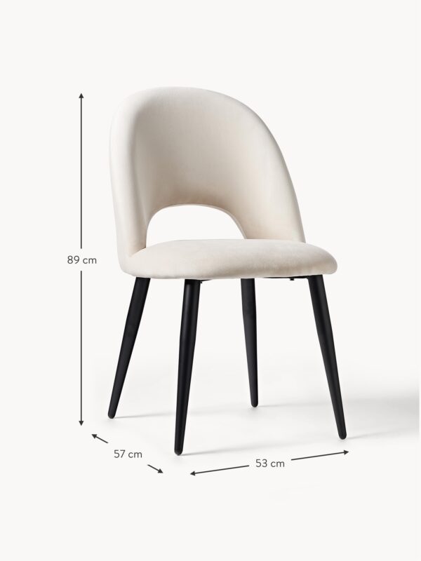 Velvet Upholstered Chair Rachel
