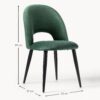 Velvet Upholstered Chair Rachel