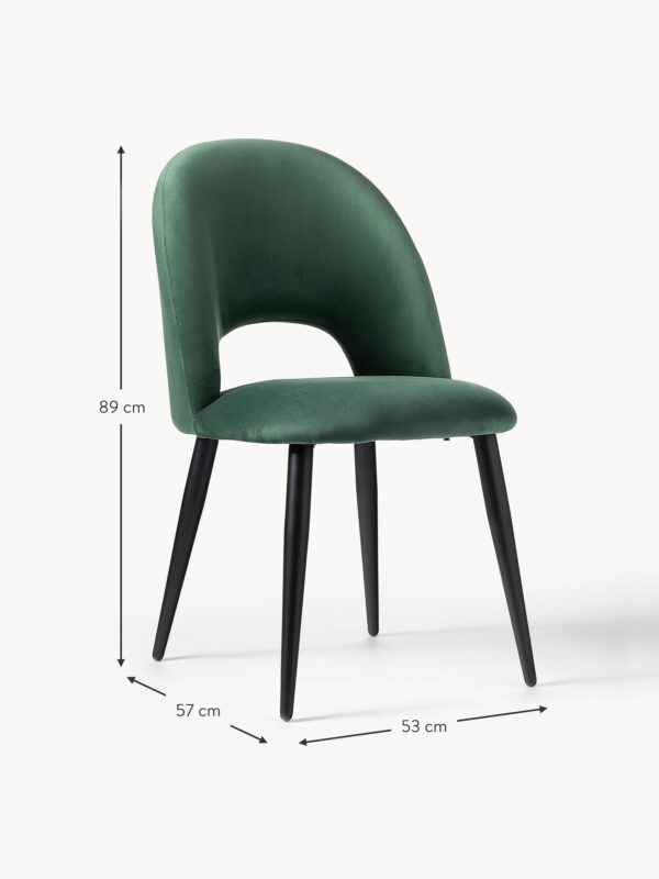 Velvet Upholstered Chair Rachel
