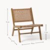 Wickerwork Garden Lounge Chair Palina