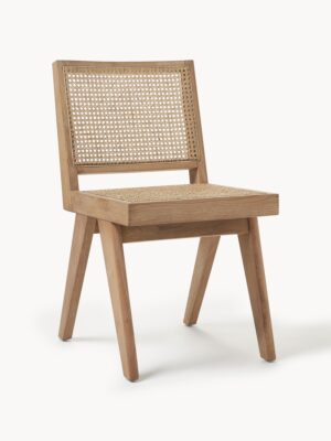 Wooden Dining Chair Sissi with Viennese Wickerwork