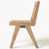Wooden Dining Chair Sissi with Viennese Wickerwork