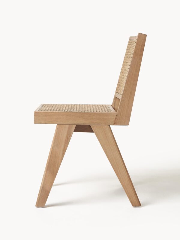 Wooden Dining Chair Sissi with Viennese Wickerwork
