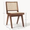 Wooden Dining Chair Sissi with Viennese Wickerwork