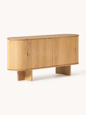 Wooden Sideboard Zumi with Rounded Corners
