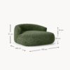 XL Bouclé Lounge Chair Sofia