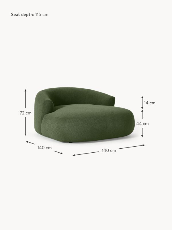 XL Bouclé Lounge Chair Sofia