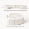 XL Modular Bouclé Sofa Sofia