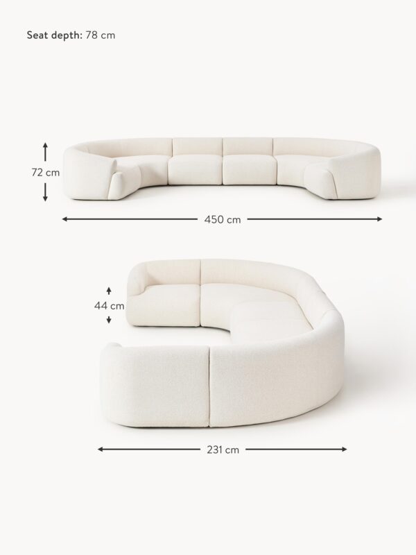 XL Modular Bouclé Sofa Sofia