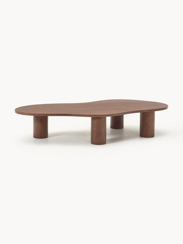 XL Oak Wood Coffee Table Didi in Organic Shape