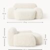 XL Teddy Lounge Chair Wolke
